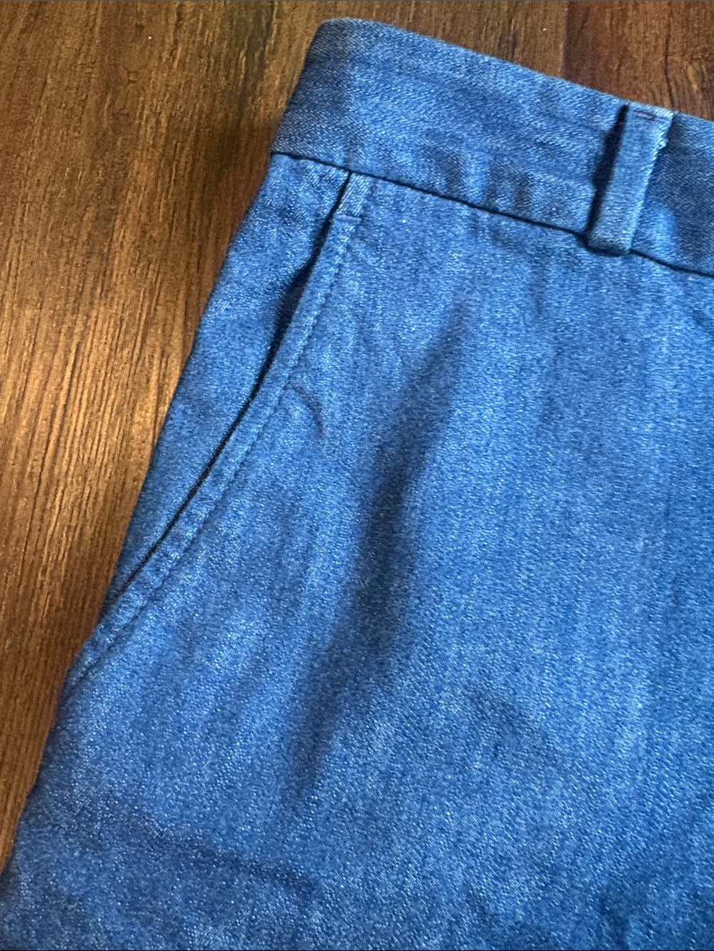 Banana Republic Ryan Blue Women's Denim Dress Pants - Straight Leg - Picture 5 of 6